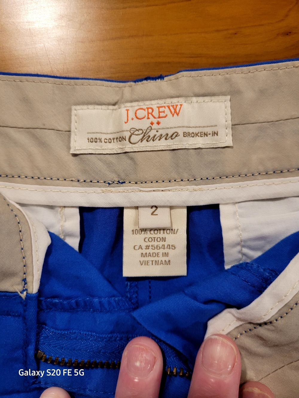 J. Crew Women’s Cargo Shorts in Bright Blue with Tan Lining